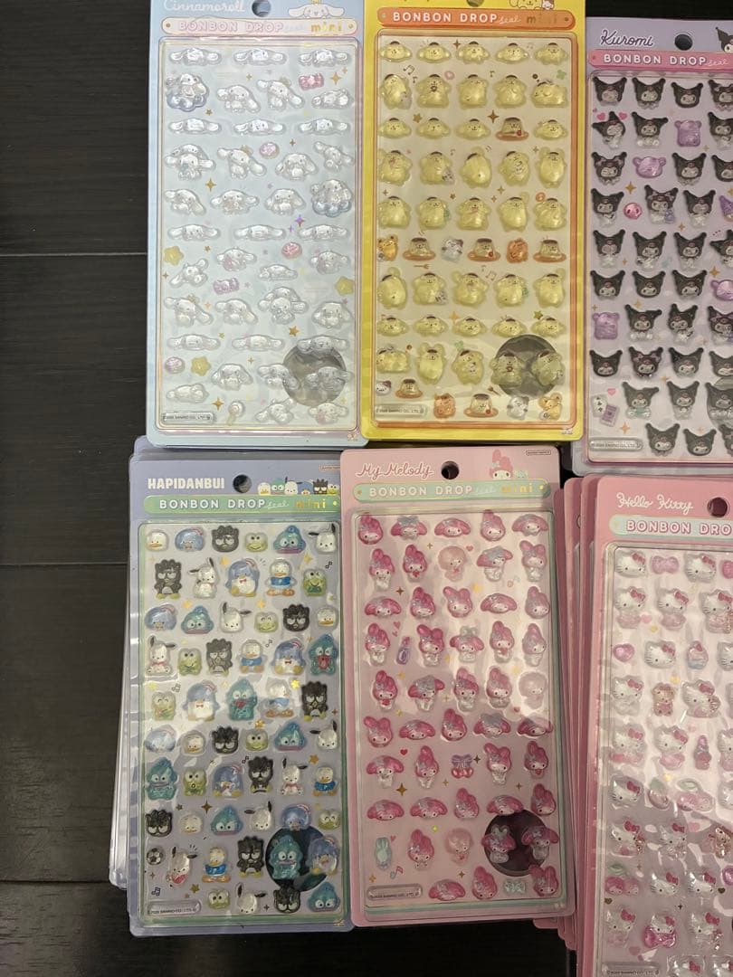 サンリオ　ボンボンドロップシール　56個　全種　正規品