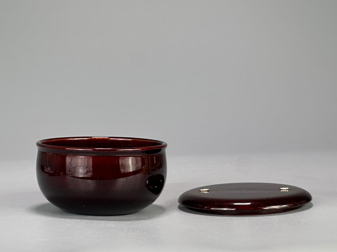 日本茶道具　茶器　棗　老松