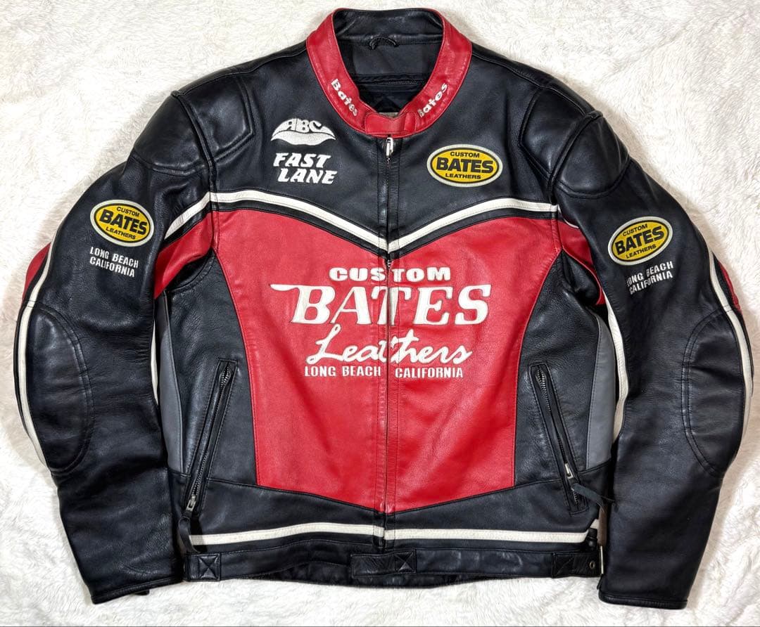 ベイツ BATES レザーシングル ライダースジャケット