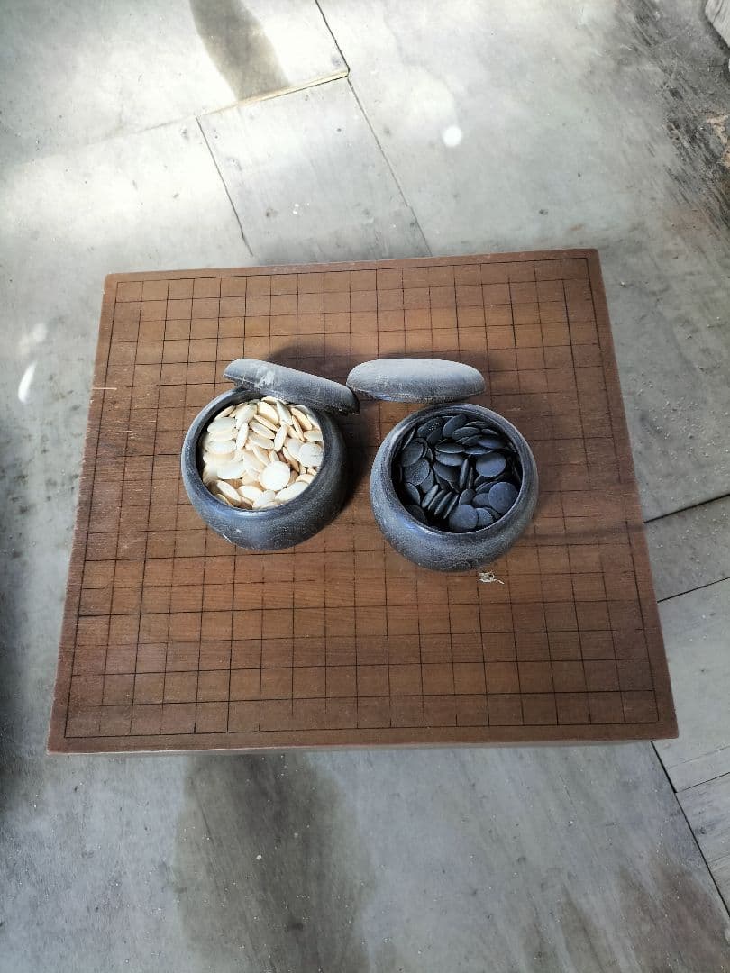 囲碁 木製 ボードと石セット