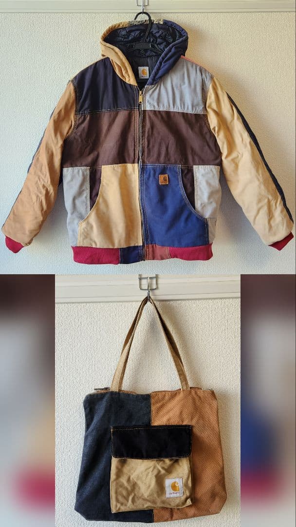 Carharttフード付きブルゾン&トートバッグ