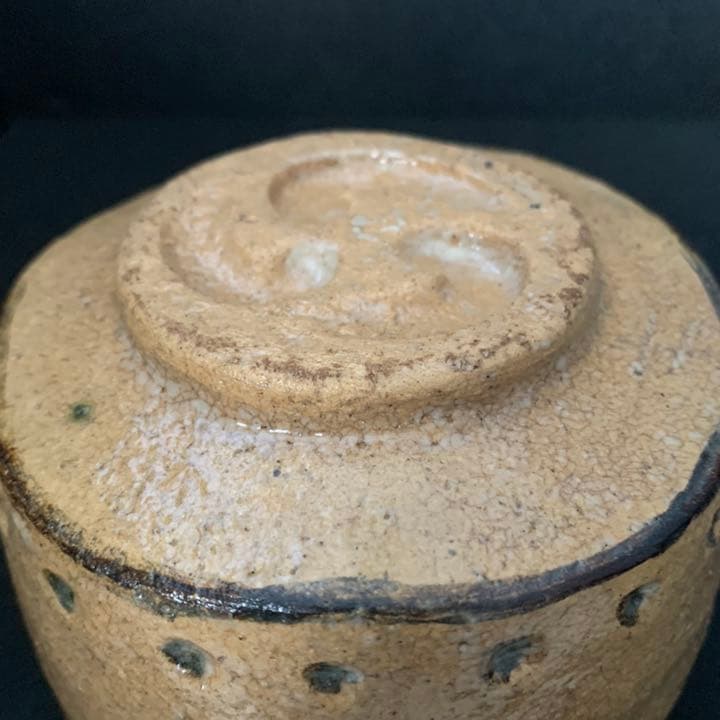 寺垣外窯  陶芸家(杉本貞光) 太鼓　織部茶碗