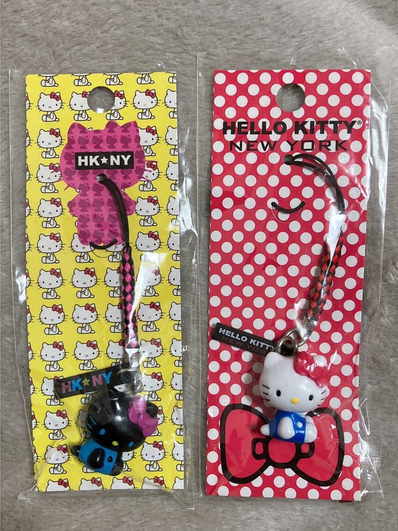 【2009年/希少】根付け ブラックキティ ニューヨーク限定⭐︎2点セット