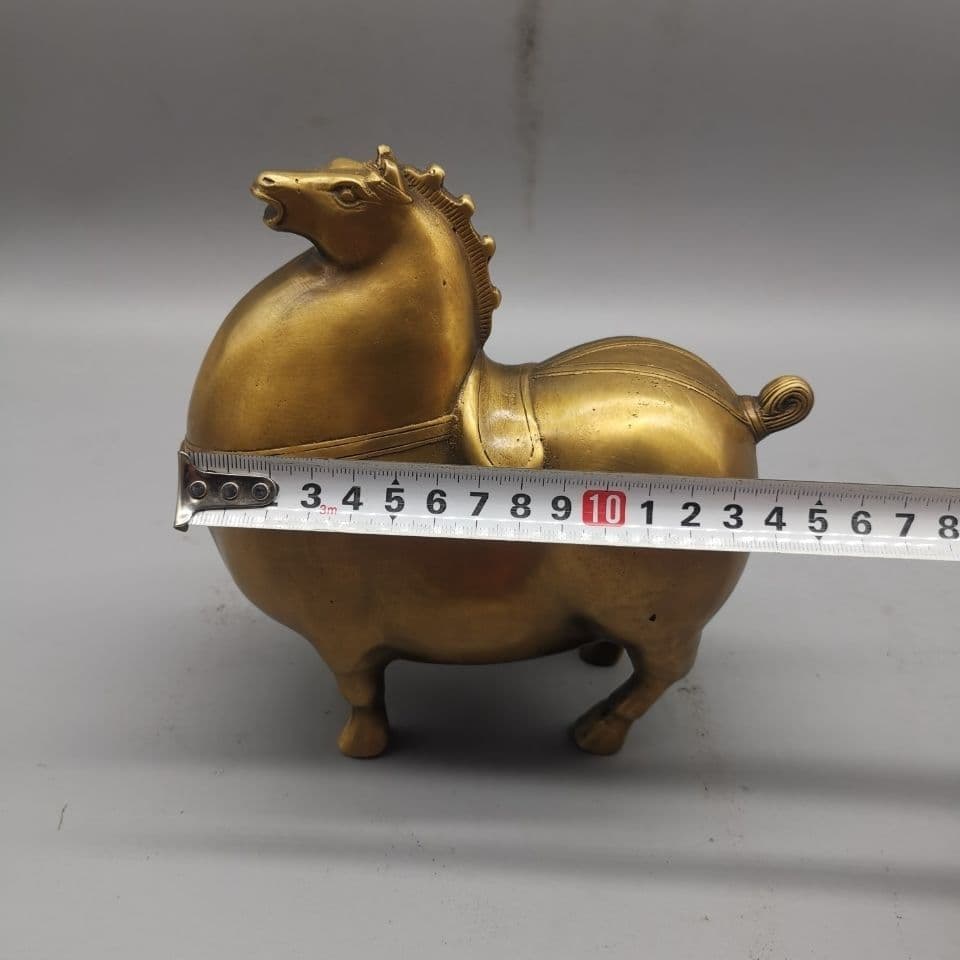 唐馬 銅製 置物