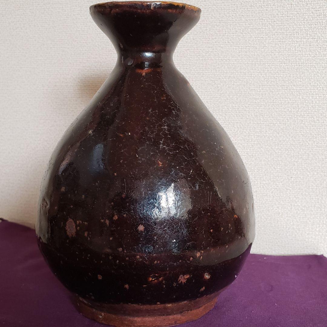 No130　古瀬戸鉄釉徳利　瀬戸　美濃　江戸前期