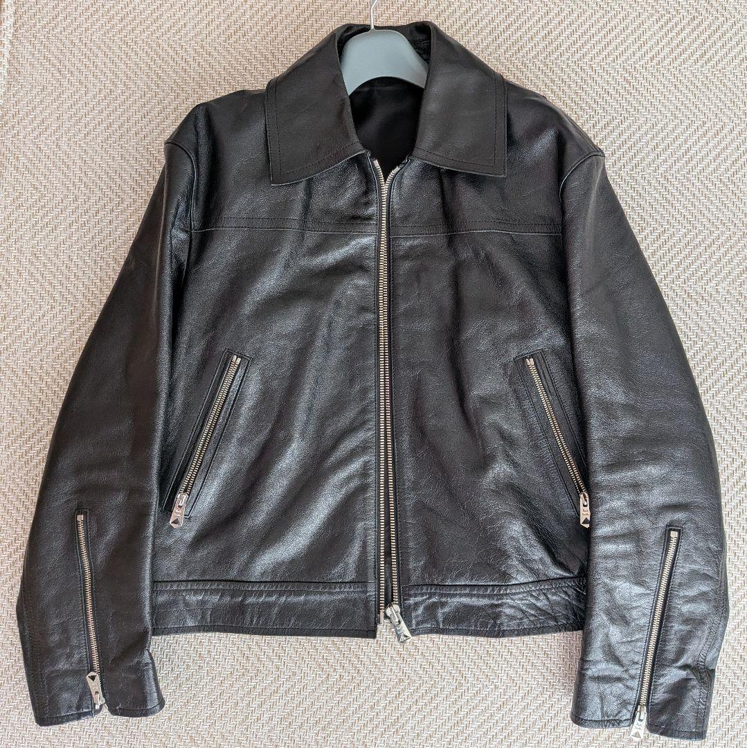 PaulSmith 牛本革シングルライダースジャケット