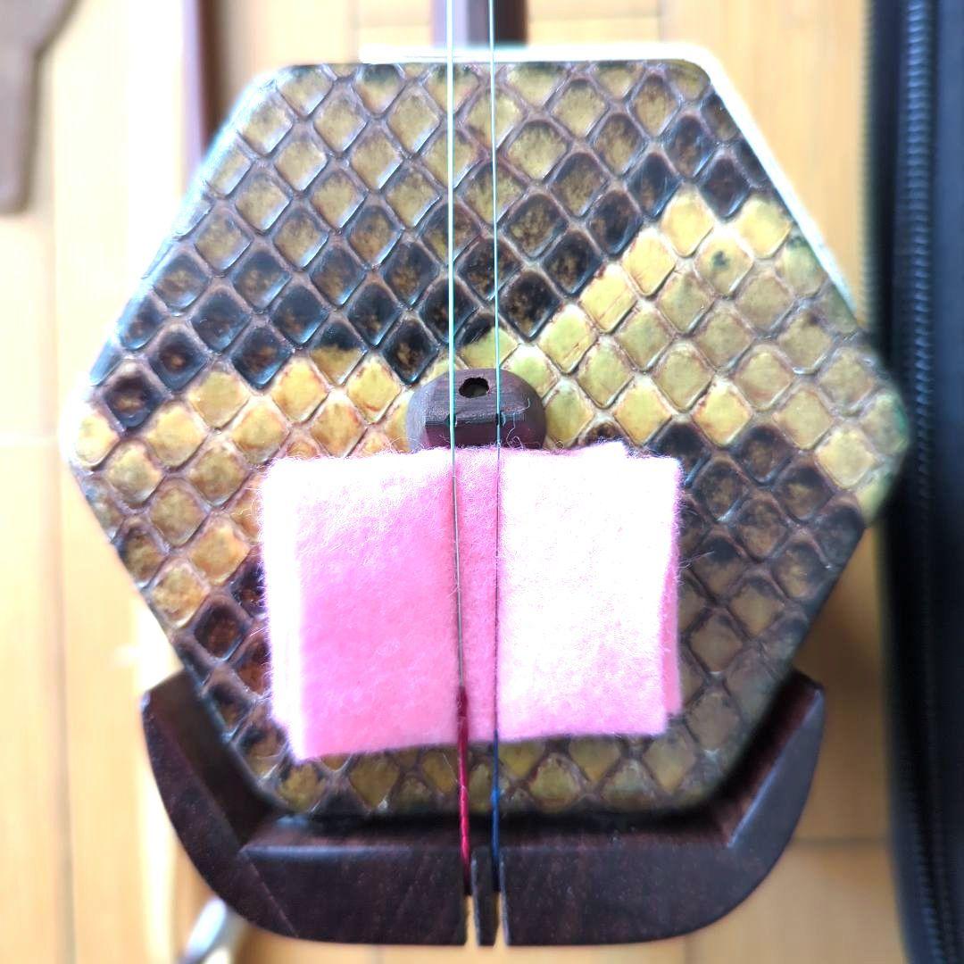 胡涵柔製作 未使用 最上級明清老紅木 龍彫刻 二胡1