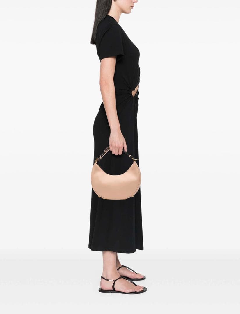 FENDI フェンディグラフィー スモール レザー ワンショルダーバッグ ピンク