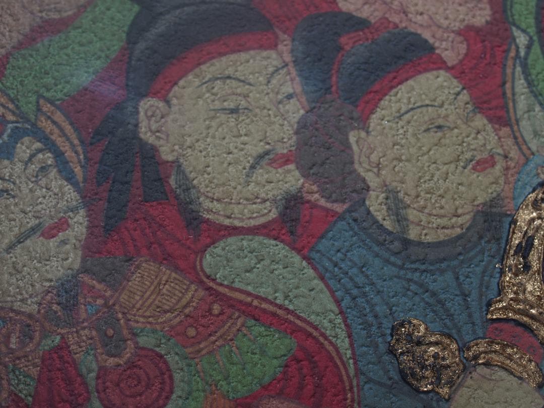 中国の壁画　戦時のもの　人物図　貴重品 AK1933A1-4