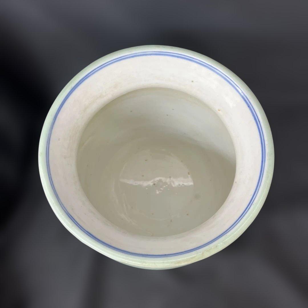 大正ロマン　茶道具　水屋瓶　青磁染付　火鉢　水瓶　金魚鉢　骨董