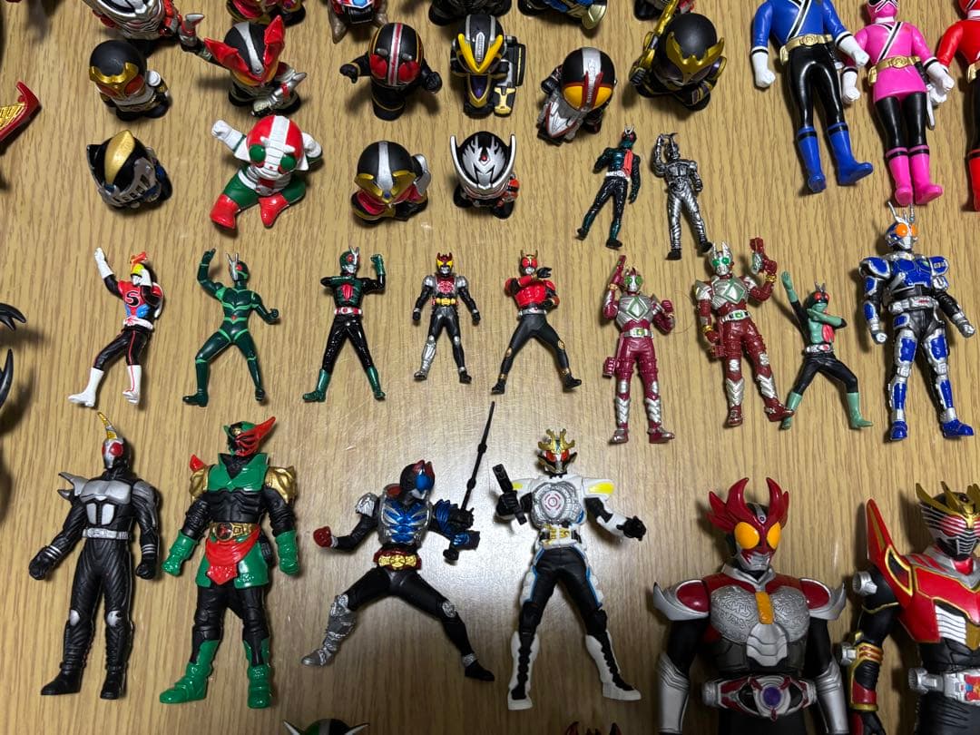 仮面ライダー 特撮 戦隊モノ フィギュア 指人形 まとめ売り 68体