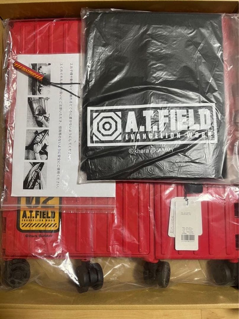 3個セット！エヴァンゲリオンAT.FIELDコラボ　折り畳みキャリーケース