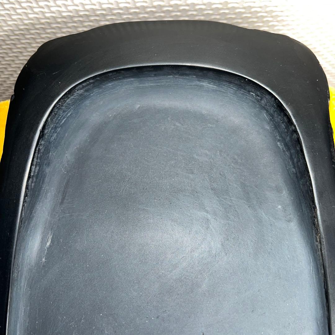 ⭕️雨端硯　文明堂製　鰍沢　甲州銘石　自然硯　1.8Kg 超　四六寸大　石紋綺麗