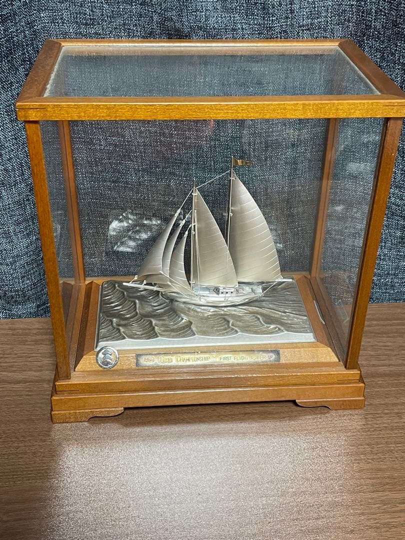 ヨット置物武比古 STERLING SILVER 985刻印銀製