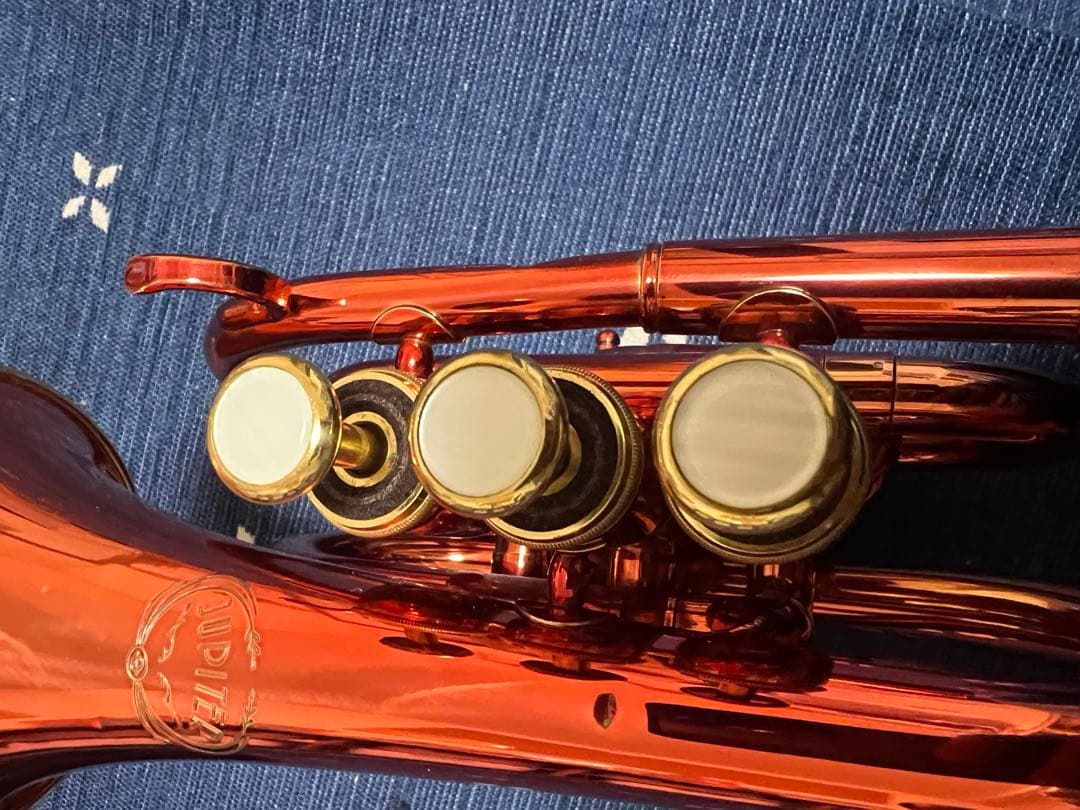 ジュピターポケットトランペットJPT-416　ケース・マウスピース付き
