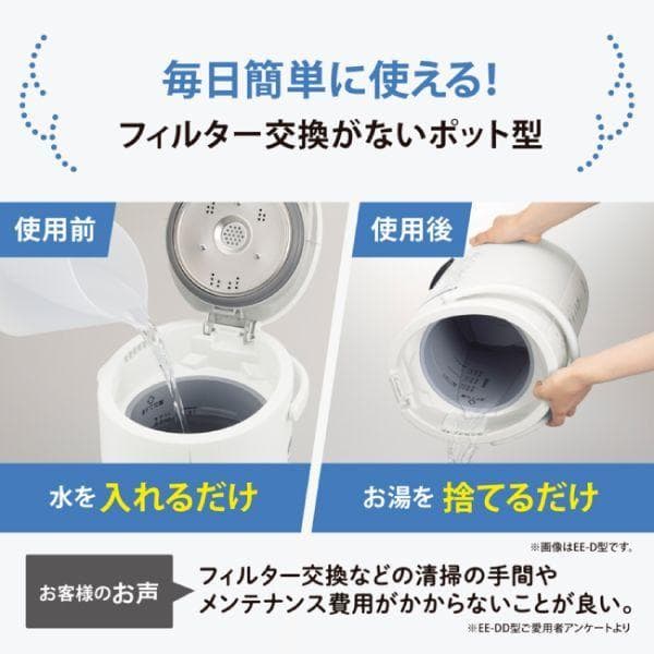 新品未開封 EE-TB60-WA 象印 スチーム式加湿器 水タンク一体型
