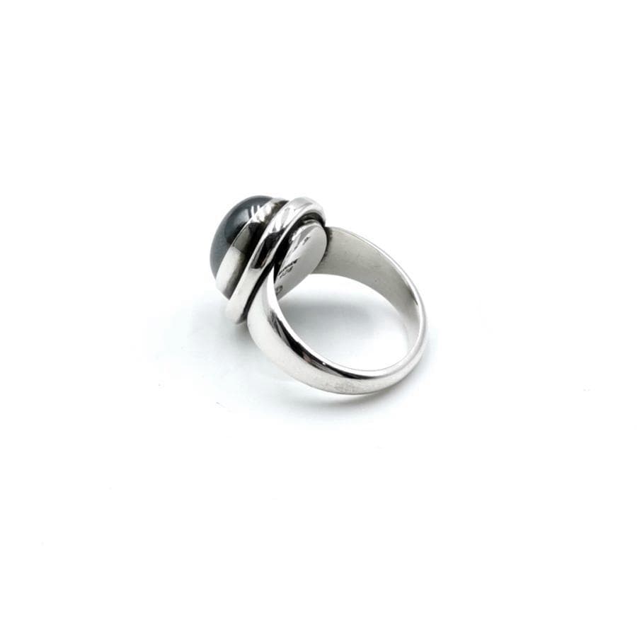 美品 ジョージジェンセン 指輪 ヘマタイト 10号 11-25110730