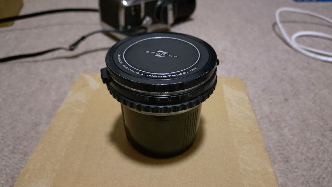 ゼンザブロニカ ジャンク品として 75ミリ 50ミリ レンズ付属