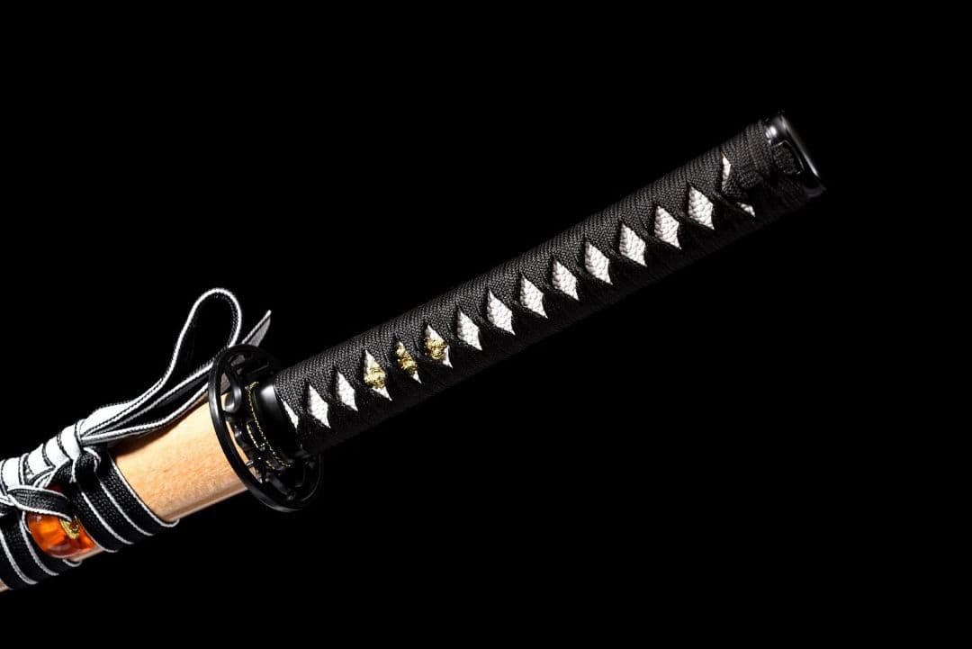 1048-武具 刀装具 日本刀　模造刀 居合刀 武士道 武蔵 鑑賞用 手鍛造打