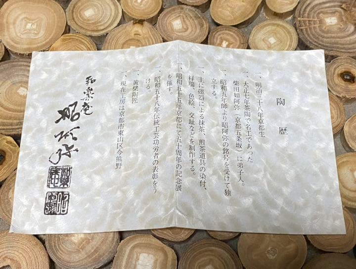 京焼 祥瑞捻茶碗 高野昭阿弥 作