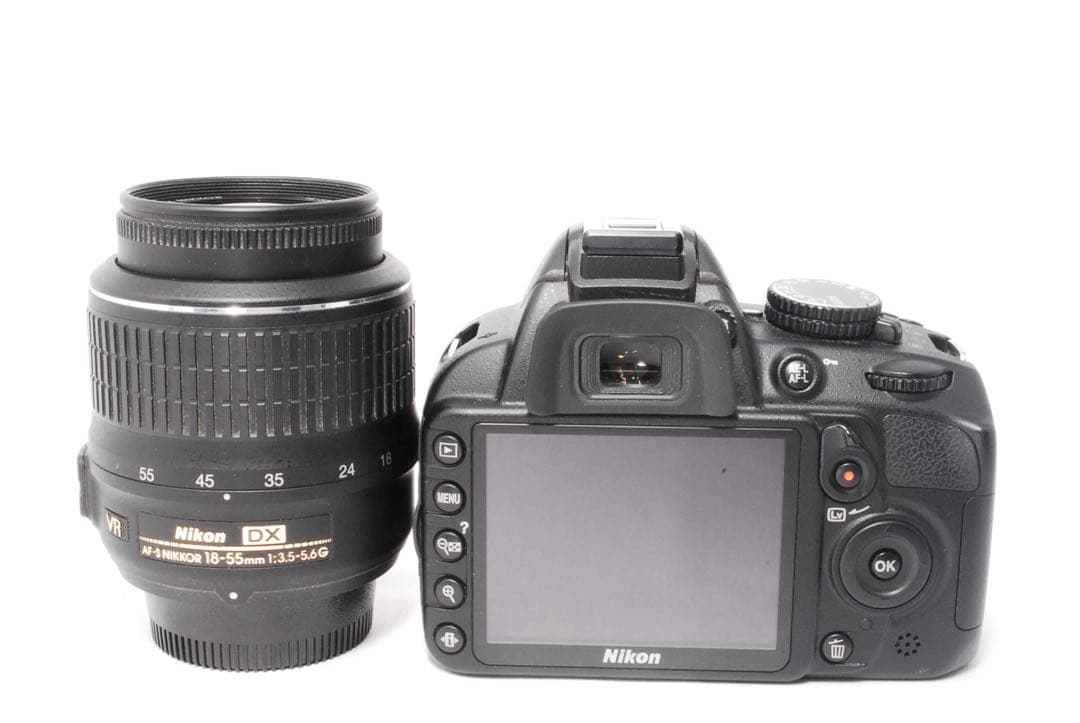 手ぶれ補正搭載◆Nikon D3100 レンズセット◆スマホ転送◆一眼レフカメラ