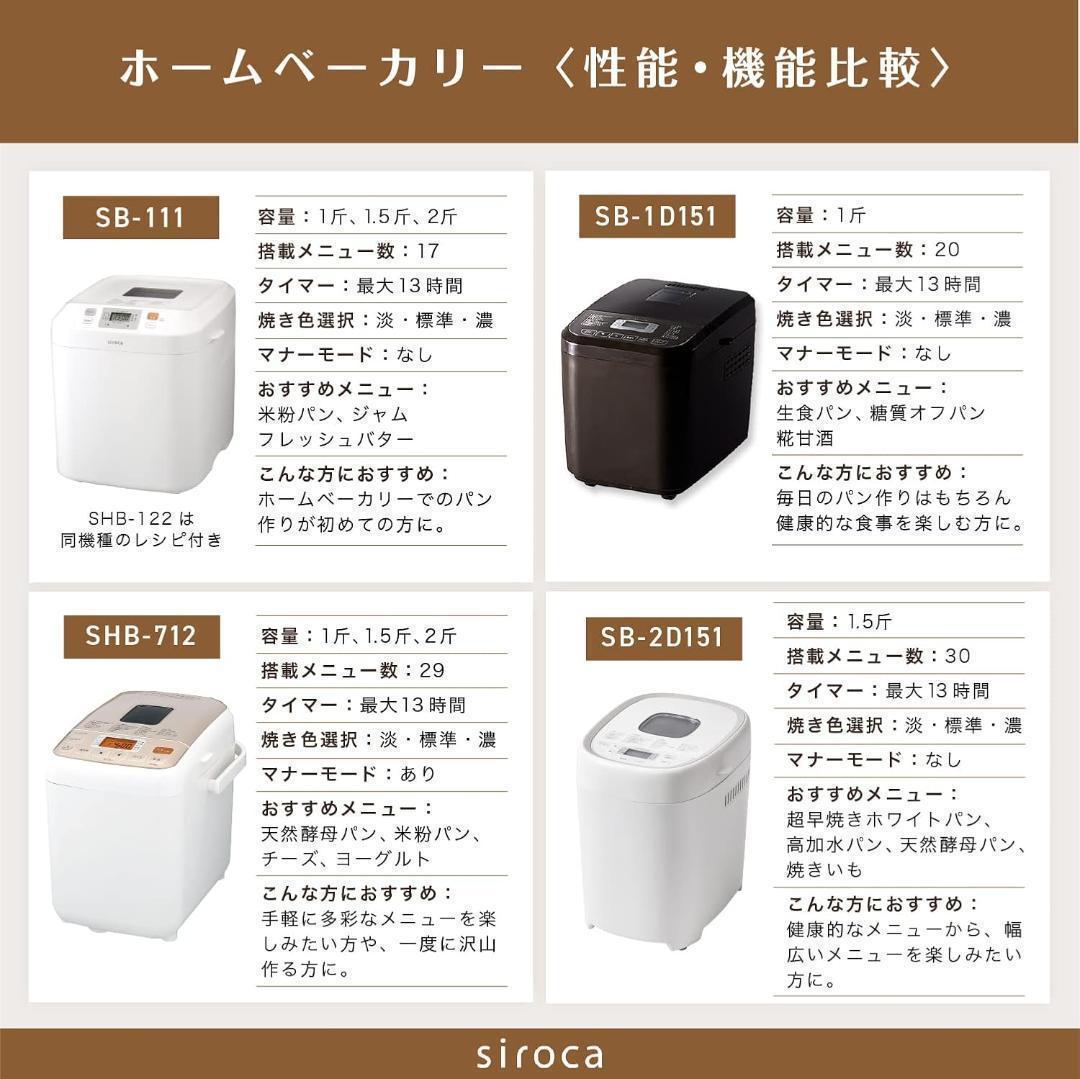 ひぃ【新品未使用】シロカ siroca 全自動ホームベーカリー