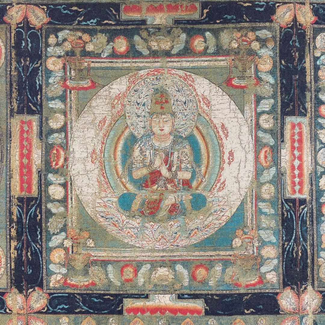 美品 掛け軸 東寺蔵 国宝 両界曼荼羅図 仏教美術 平安時代 年中掛け