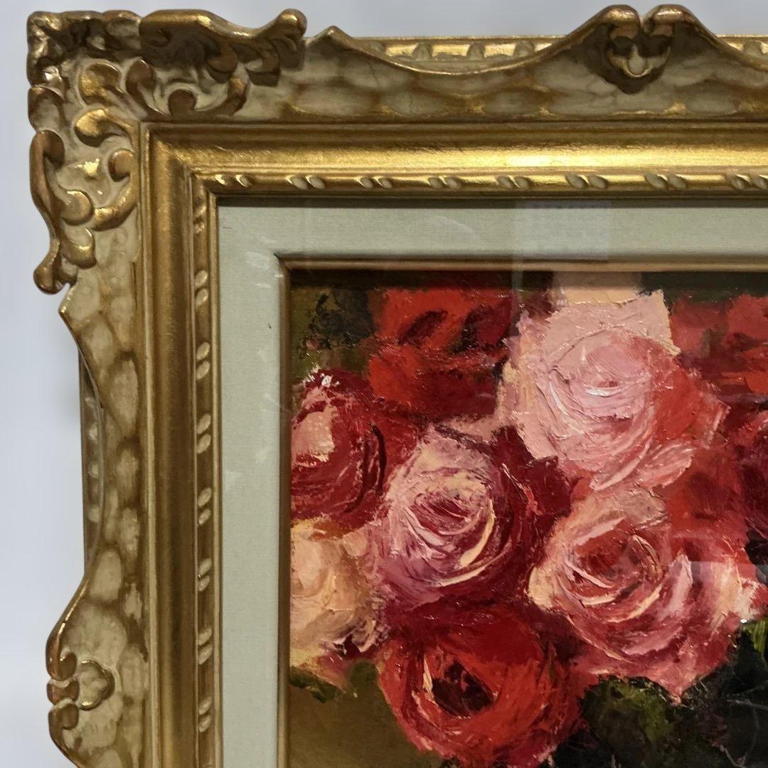 ねむさん専用　【真作】　（WISH） 小林慎太郎　『薔薇』　F６号　一期会会員