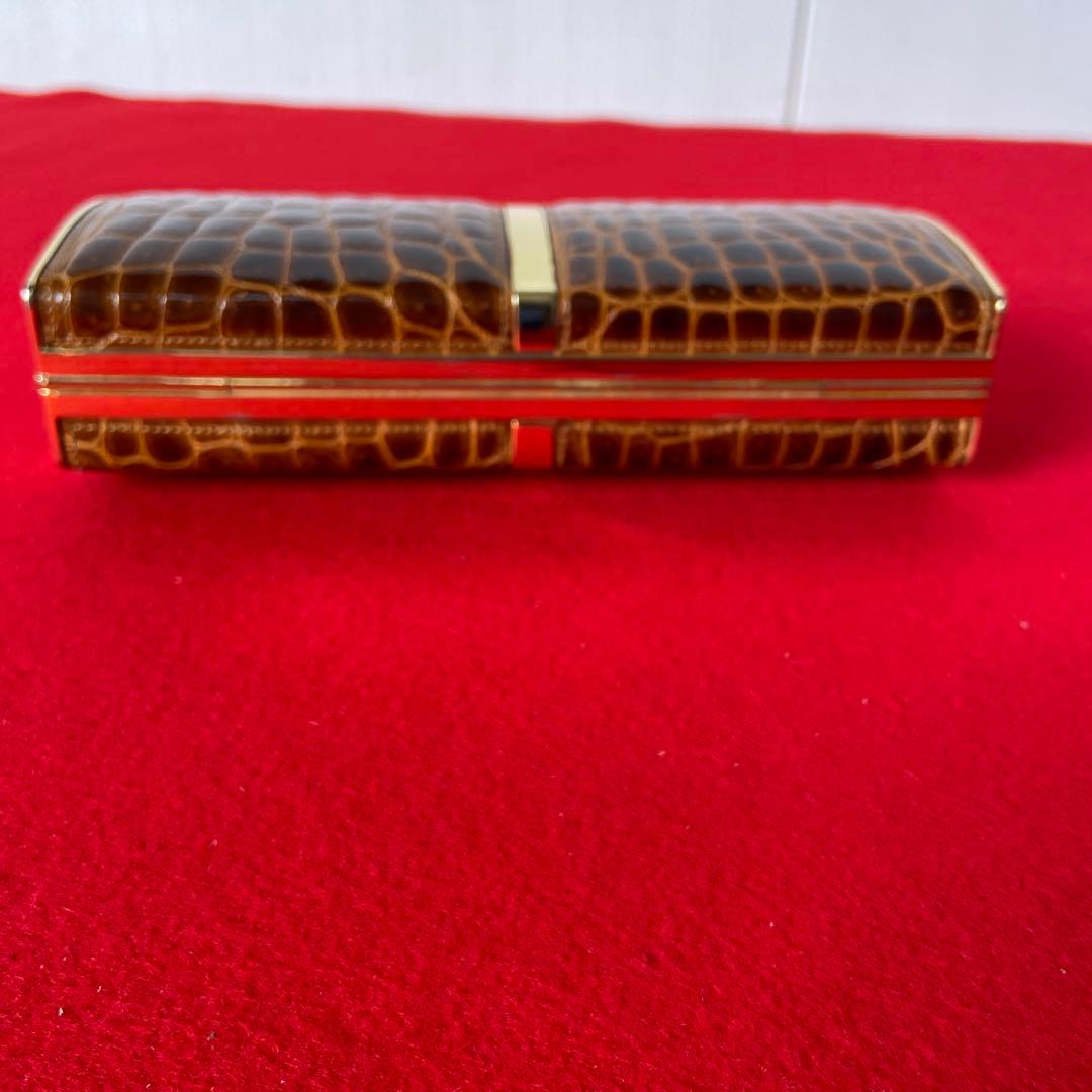 クロコダイル アクセサリーポーチ チェーンショルダー　e1212-E