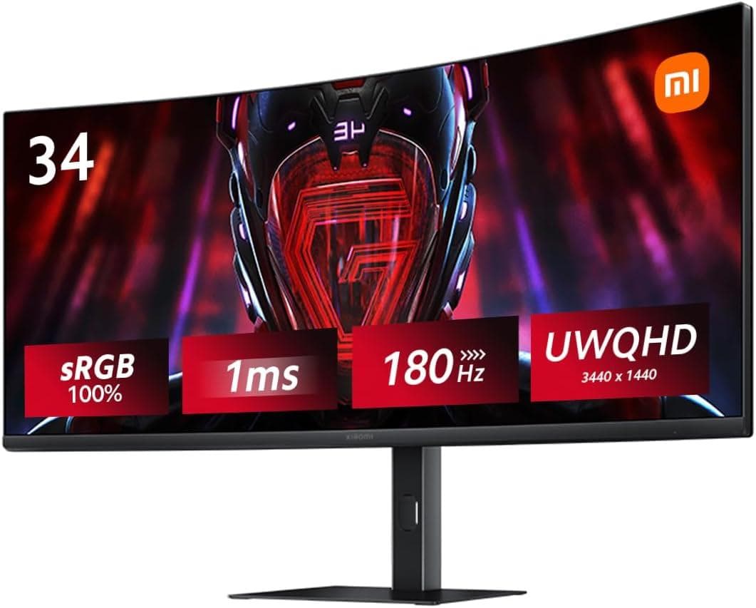Xiaomi 曲面ゲーミング G34WQi 34インチ WQHD 180Hz