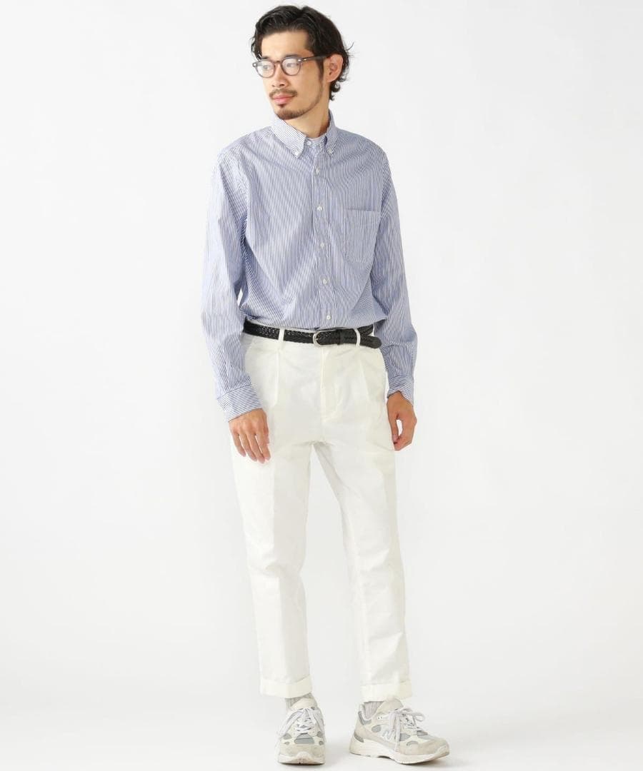 【試着のみ】BEAMS PLUS 1 Pleat 80/3 Twill Lサイズ