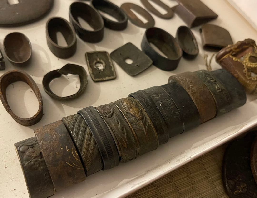 日本刀　武具　鍔 6枚　その他おまとめセット