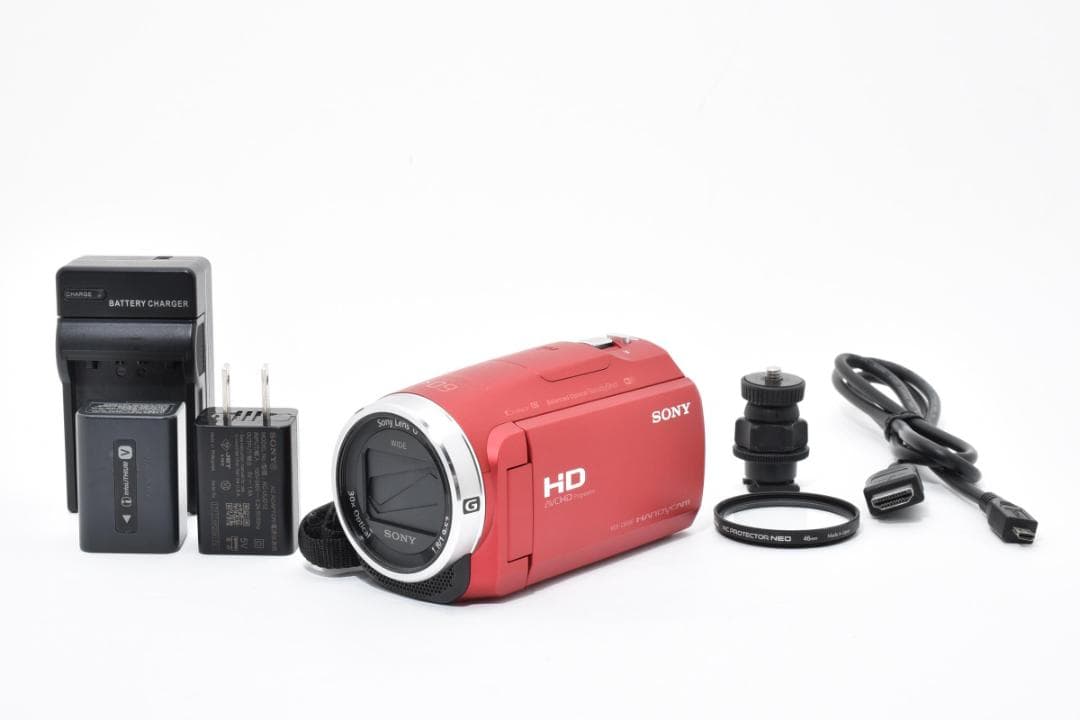 美品 ソニー　SONY HDR-CX680 レッド 1420