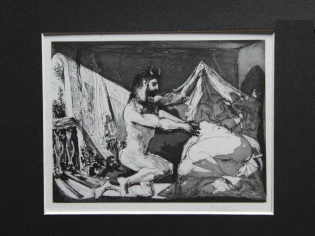 PABLO PICASSO【Faune devoilant une Femme】