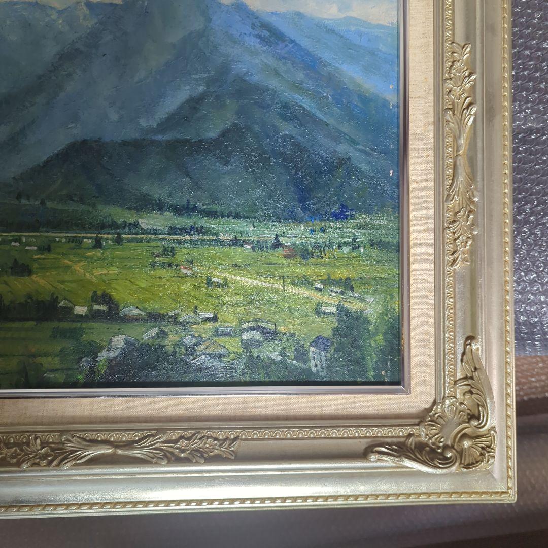 F8号油彩画（中古額縁入り)No.66