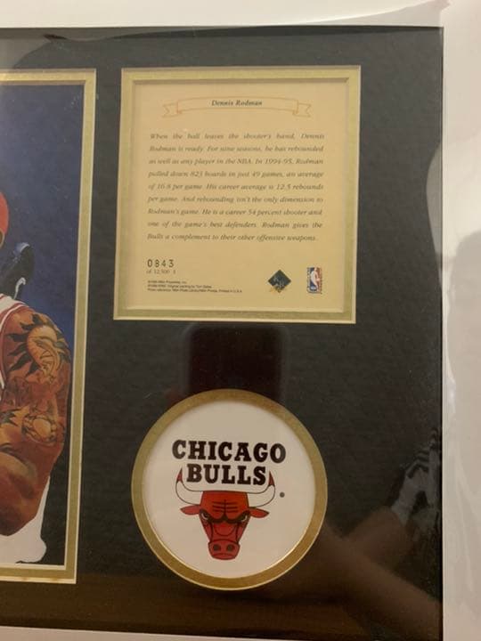 NBA 超貴重 ロッドマン シリアルナンバー入り Limited edition