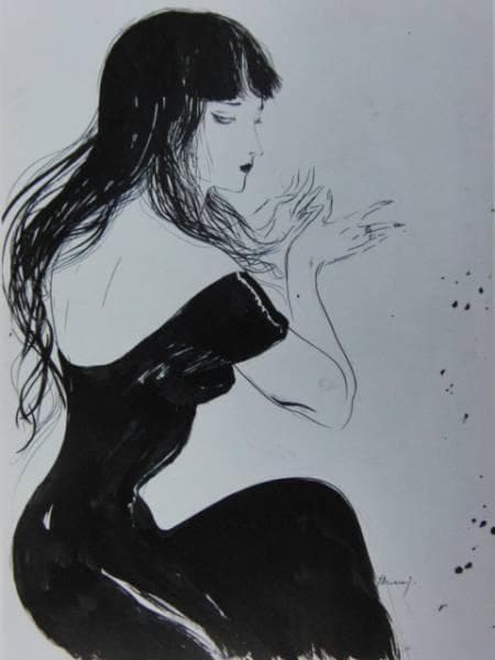 天野喜孝【亜室由魅】希少画集画、状態良好、人気作家 、人物画、美人画