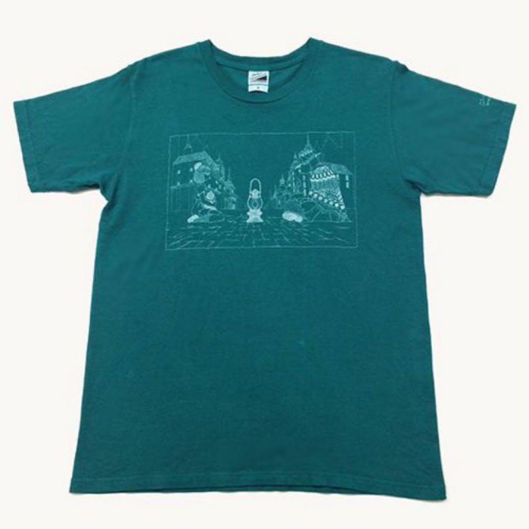 米津玄師　帰りの会・続編　犬と猫tシャツ　グリーン