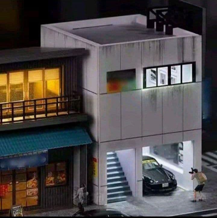 ■1/64【日本の居酒屋➕フォトショップガレージ】新品セット販売/LED照明付
