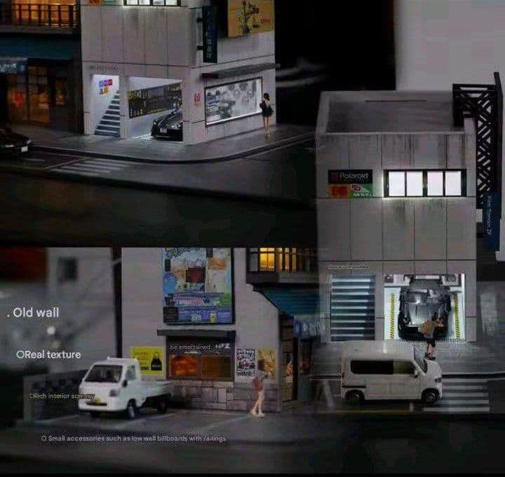 ■1/64【日本の居酒屋➕フォトショップガレージ】新品セット販売/LED照明付