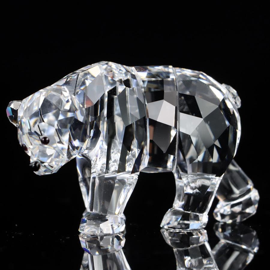 Y2435-9 スワロフスキー クリスタル マザーベア オブジェ