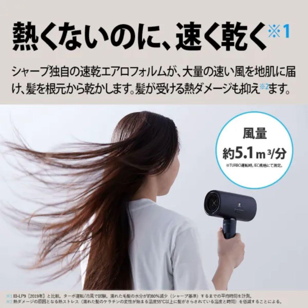 シャープ プラズマクラスター ドライヤー IB-P802-B 新品