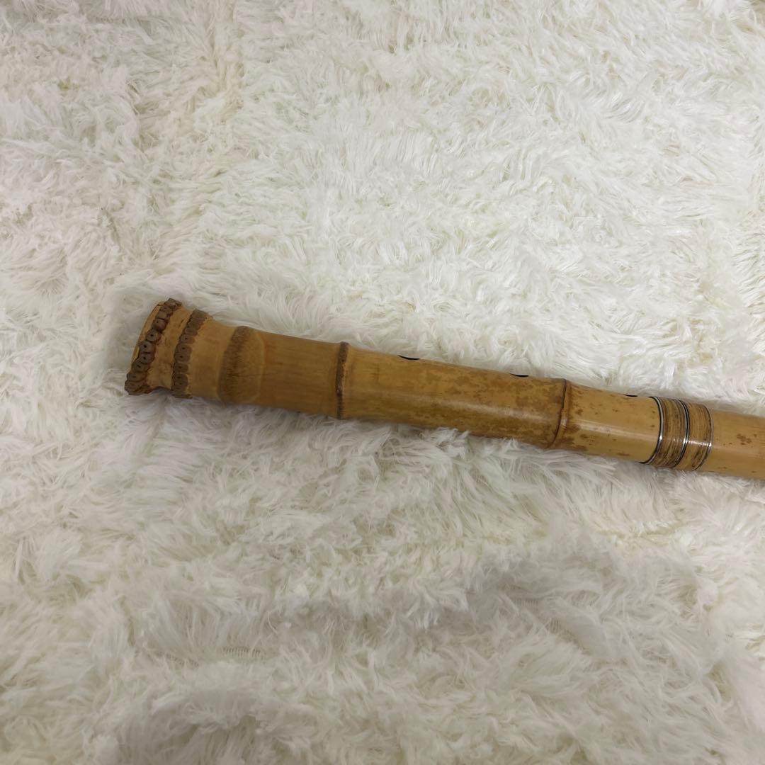 【希少品】尺八本体 58cm 倫童銘ニ印　1.9尺　竹製