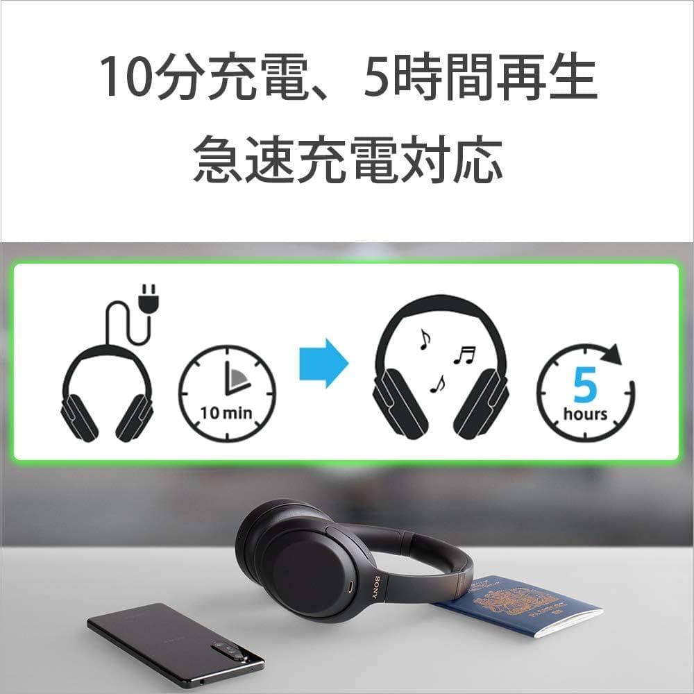 【SONYワイヤレス】WH-1000XM4B ヘッドホン ブラック ケース付き