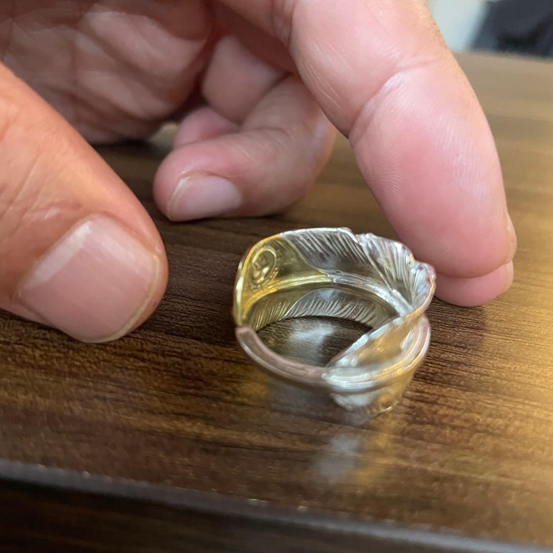 先金 フェザー リング 指輪 アクセサリー ハンドメイド キムタク着