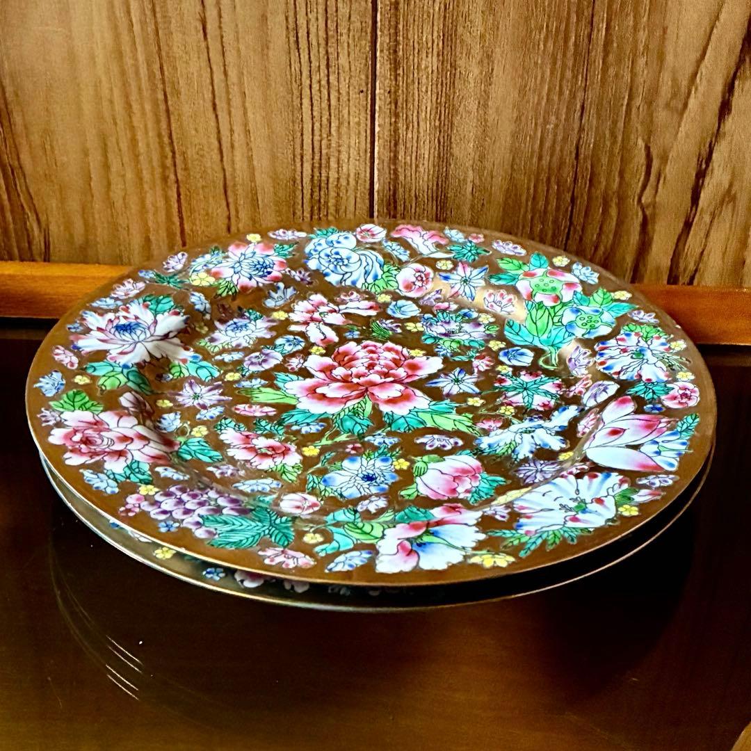 新品未使用　景徳鎮　金彩　絵付け　色絵金彩　ゴールド　食器　皿　12点セット