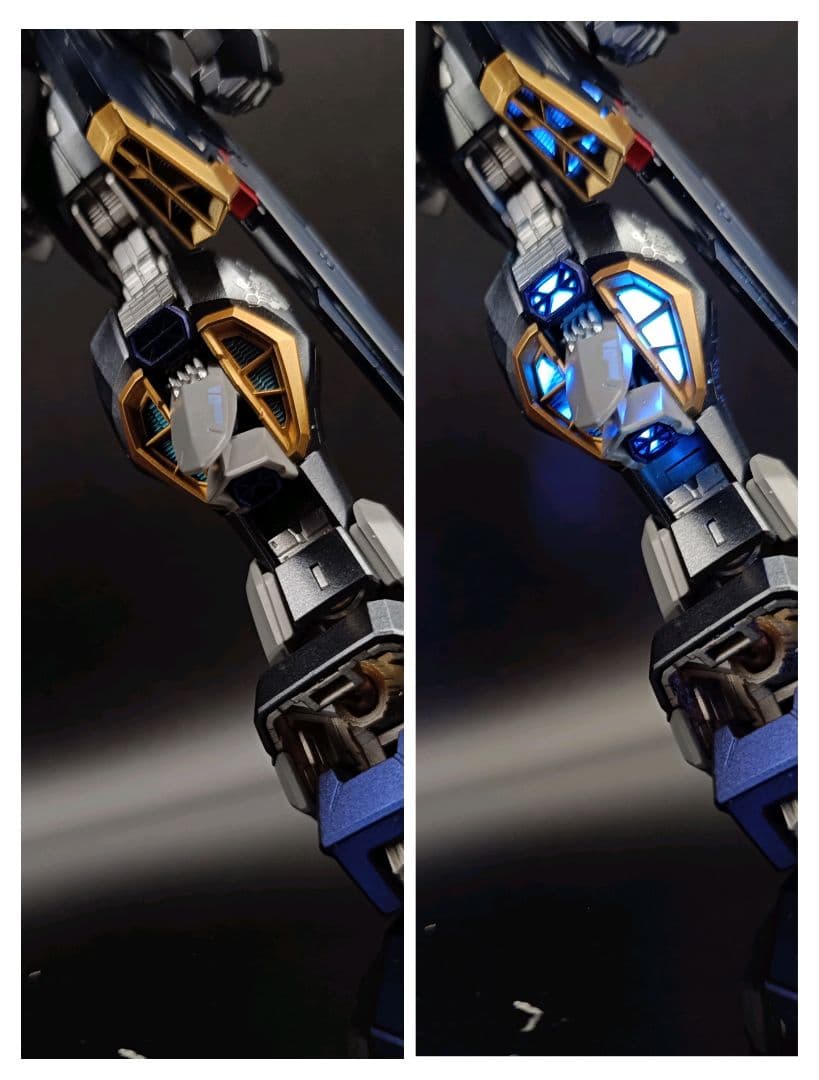 MGEX　ストライクフリーダムガンダム　ガンプラ　全塗装完成品　ブラックゴースト