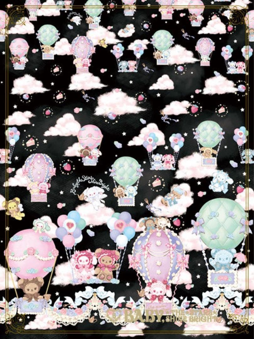 BABY くみゃちゃんのふわふわお空でTea Party柄 カチューシャ