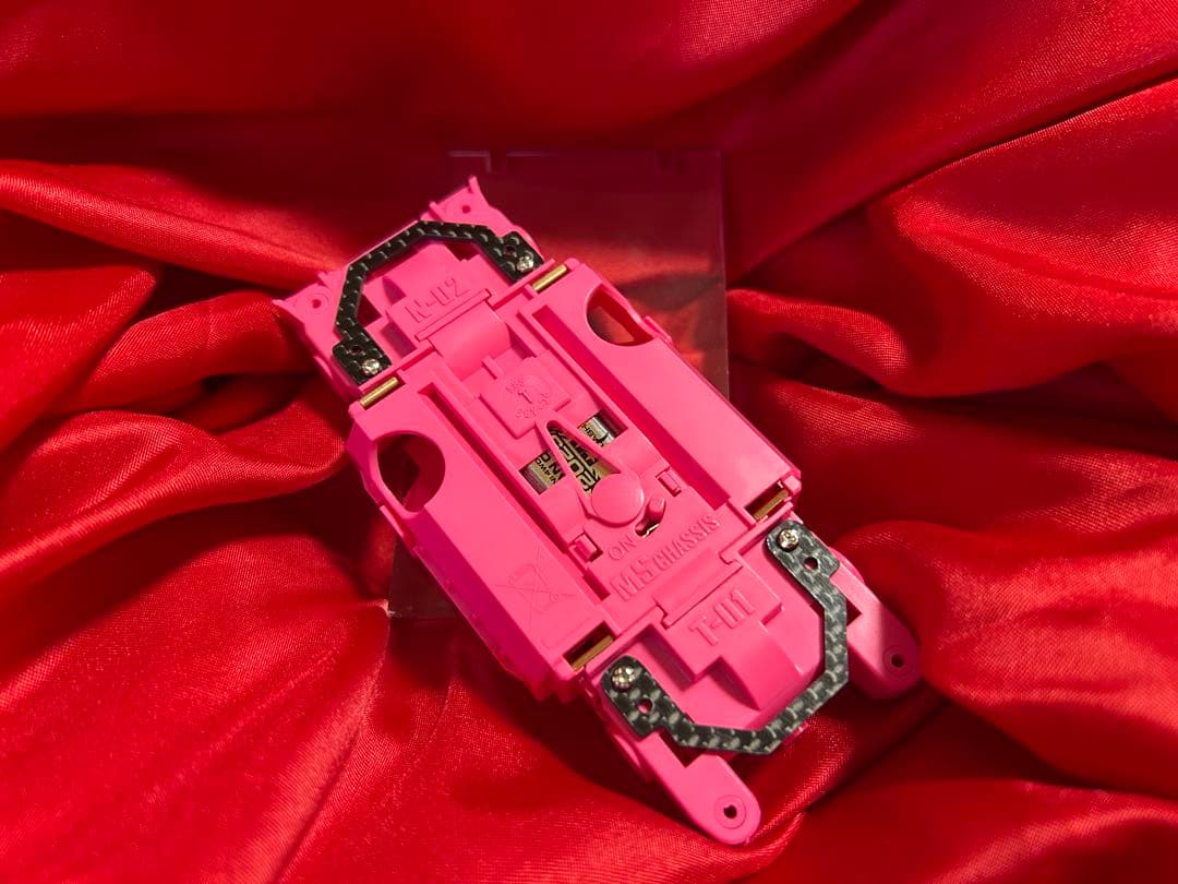 Ｎｏ．1 ミニ四駆 MSフレキ ピンクシャーシ パーフェクトセット