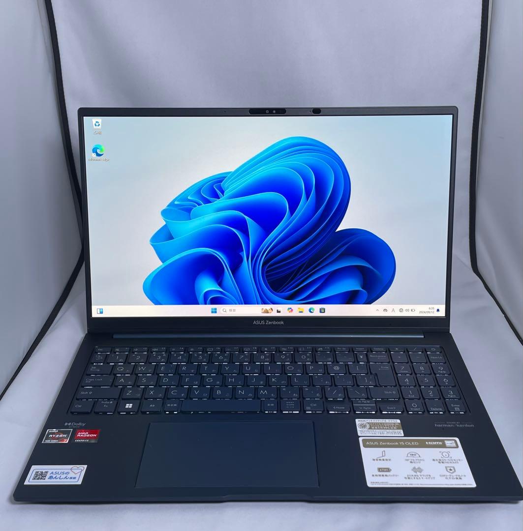 Windowsノート本体 ASUS Zenbook15 UM350DA Ryzen7-7735U DDR5